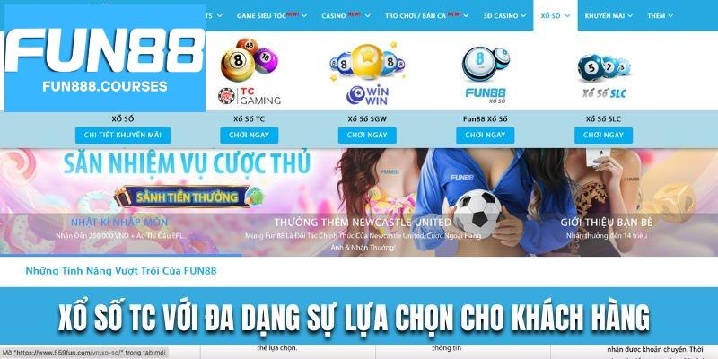 Xổ số TC Fun88 – Đặt cược thông minh, thưởng rơi liền tay 7 Xổ số TC Fun88
